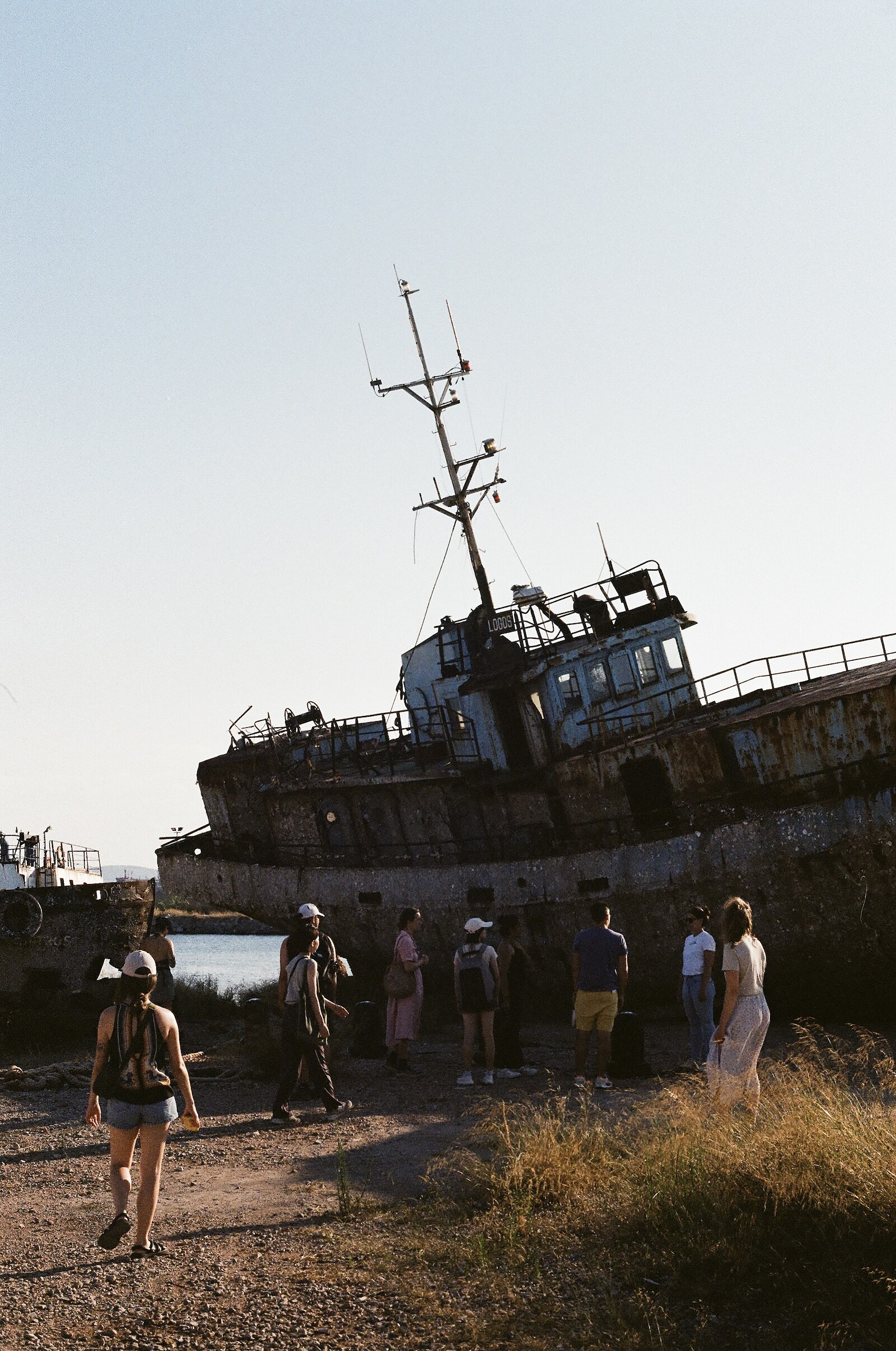Visit of a ship cemetery. Summer school in Athens. Picture: Dominic Sutter.
