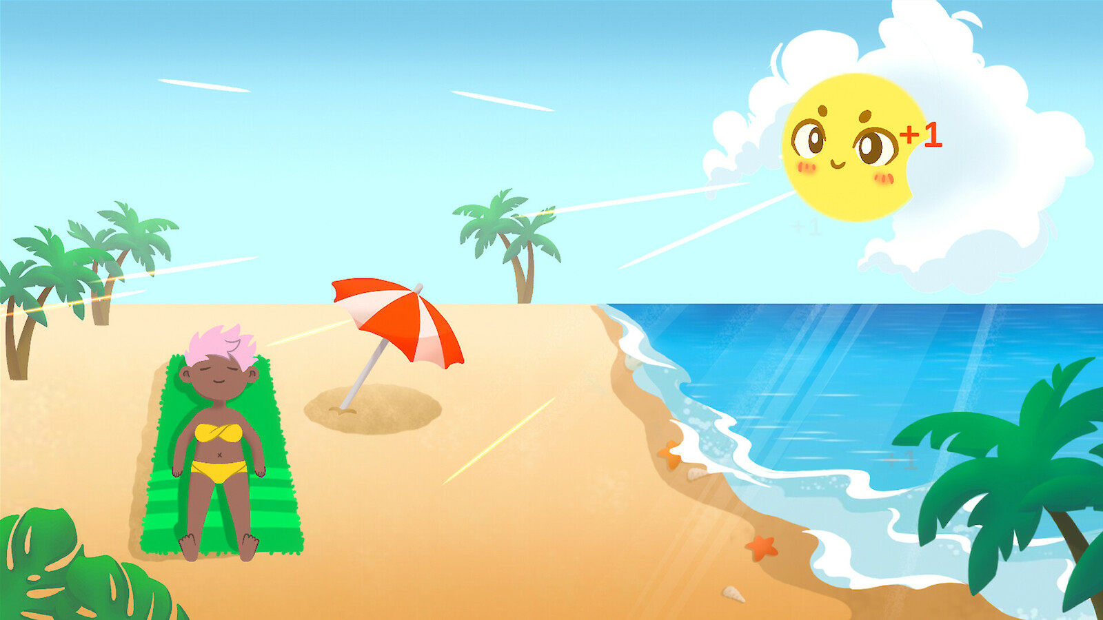 «Idle Sunbathing» deals with low-interaction games.